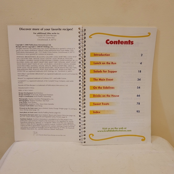 Kraft Diabetic Choices Recipe Book - Picture 2 of 3